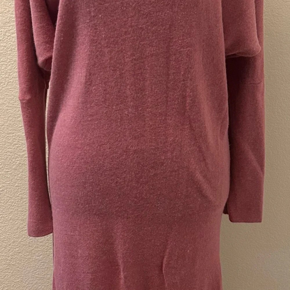 SOUVENIR- pink sweater half sleeve dress 80%POLYESTER 15%VISCOSA  5 %ELASTANE - Picture 6 of 8